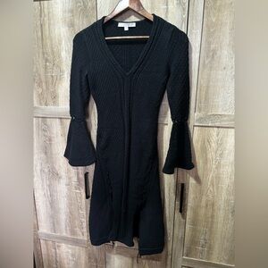 Jonathan Simkhai Knit Dress Women XS Flare Sleeve Whimsy Boho Goth Luxury ($778)